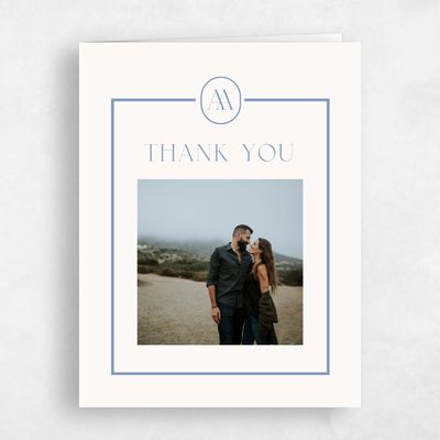 Denim Blue Wedding Thank You - Conrad Photo