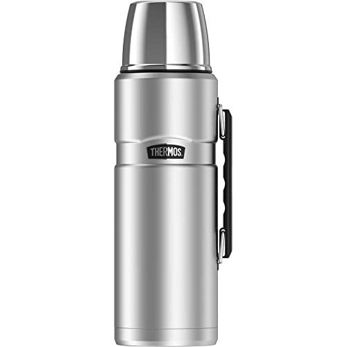 Thermos Stainless King 68 Ounce Vacuum Insulated Beverage Bottle with Handle, Stainless Steel
