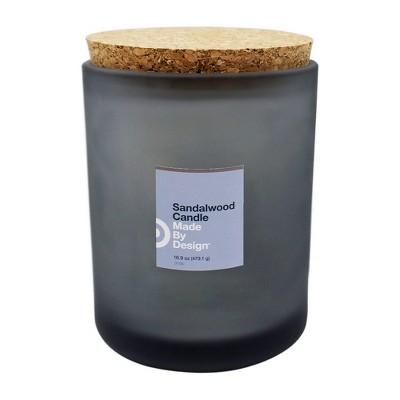 16.9oz Lidded Frosted Jar Sandalwood - Made By Design&#153;
