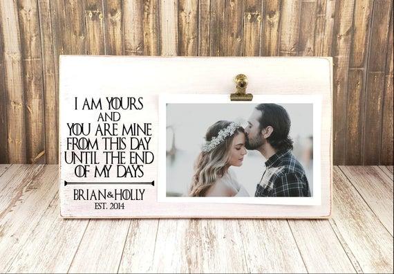 Game of Thrones Inspired I Am Yours and You Are Mine Picture Frame, Personalized Couples Frame,Gift for Him, Anniversary Gift, Wedding Frame