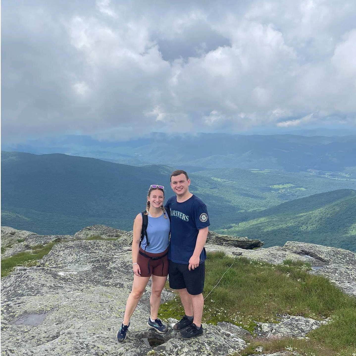 hiking in VT