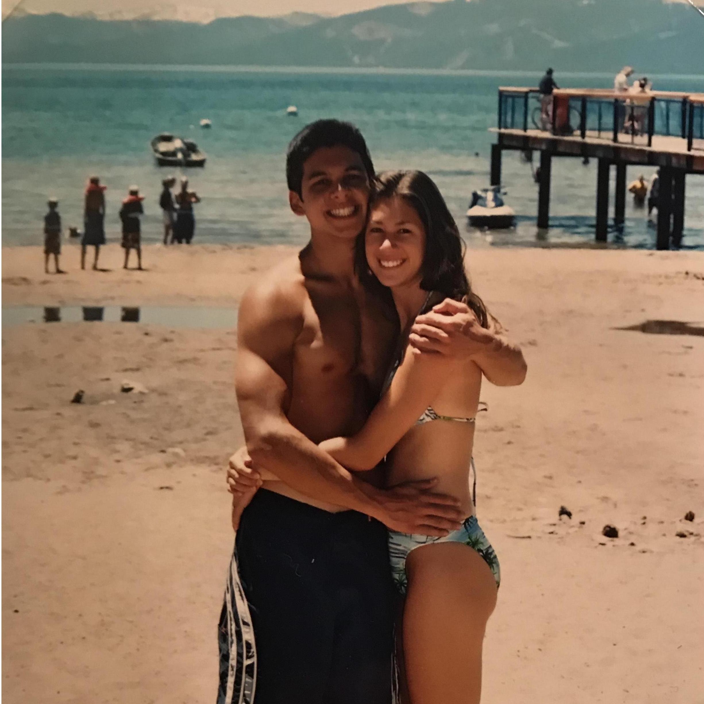 At the beach in Tahoe Summer 2003