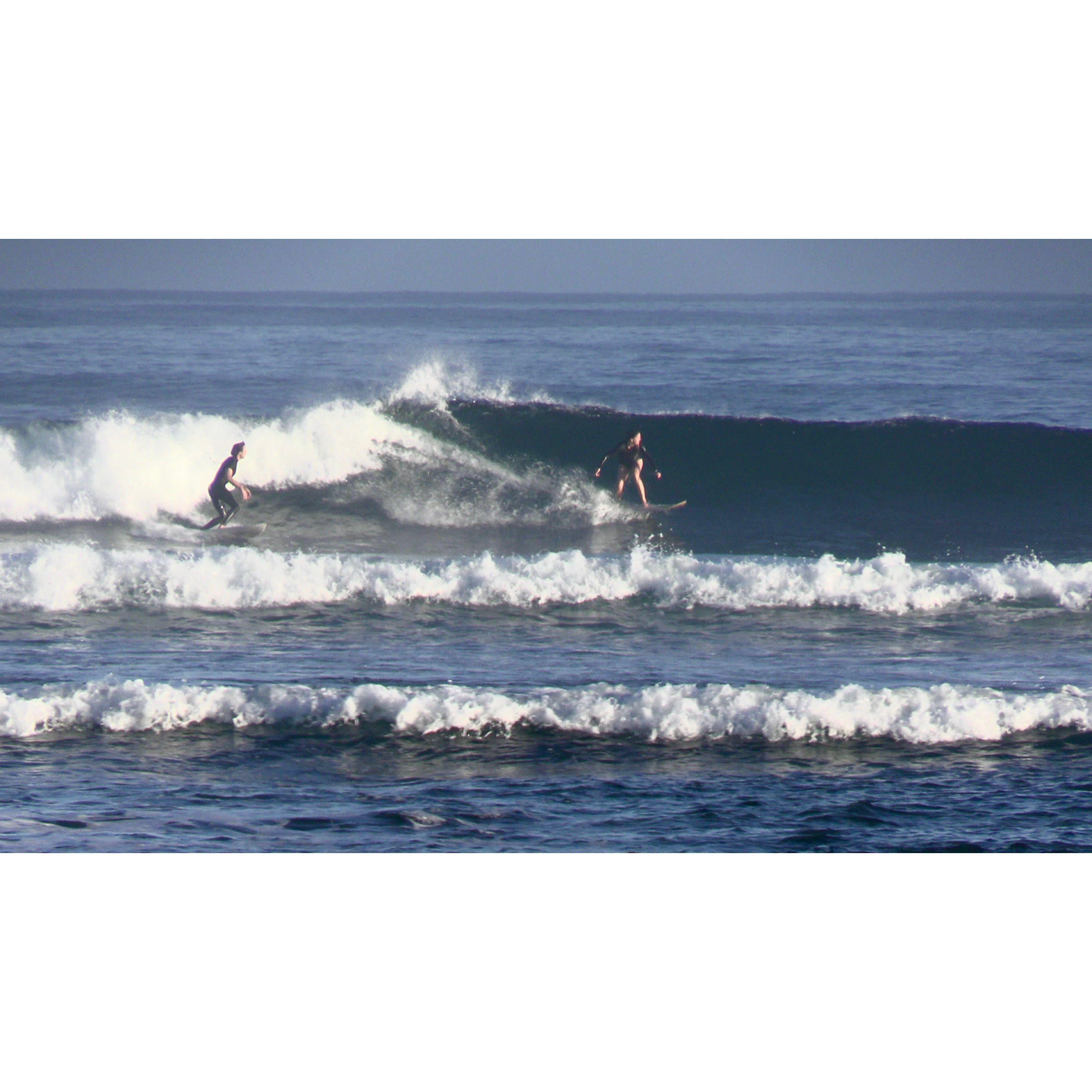 Party Wave on the morning of the day we got engaged !!