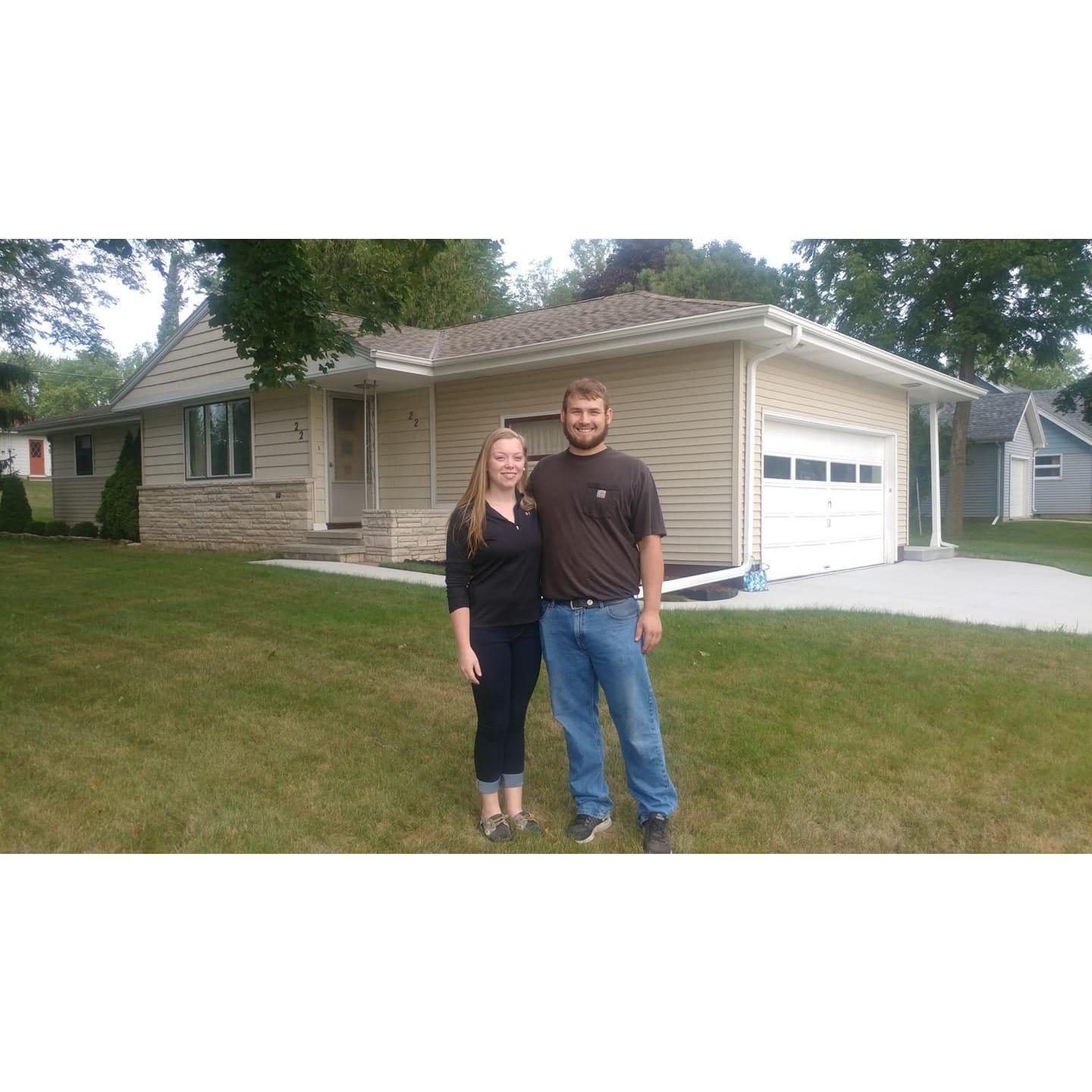 Taylor and Nathan bought their first house. August 10, 2018