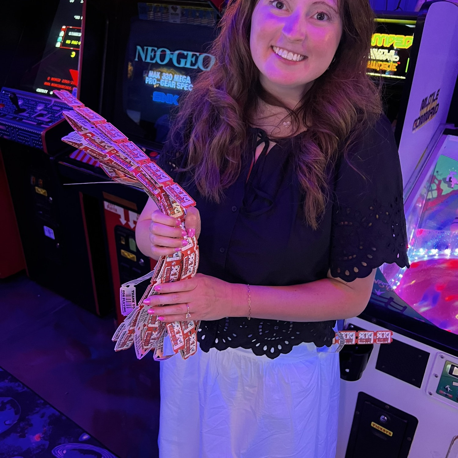 Big winner at the arcade!