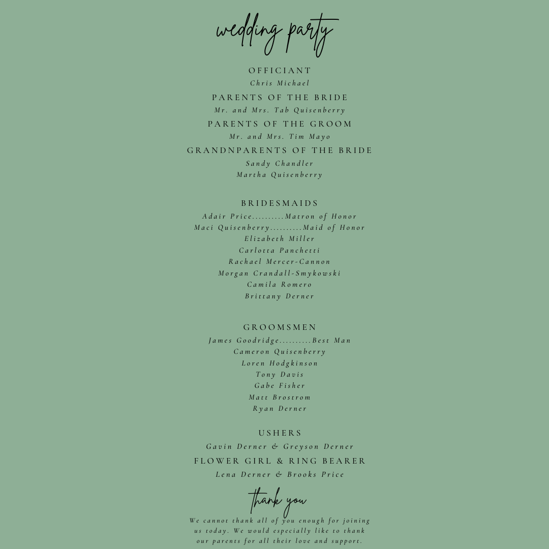 Wedding Party