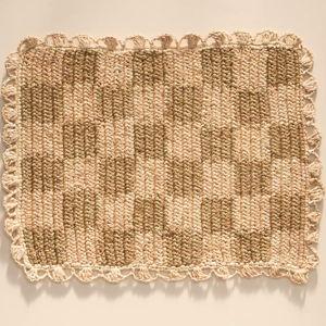 Anthropologie Checkered Placemat (Dark Green)