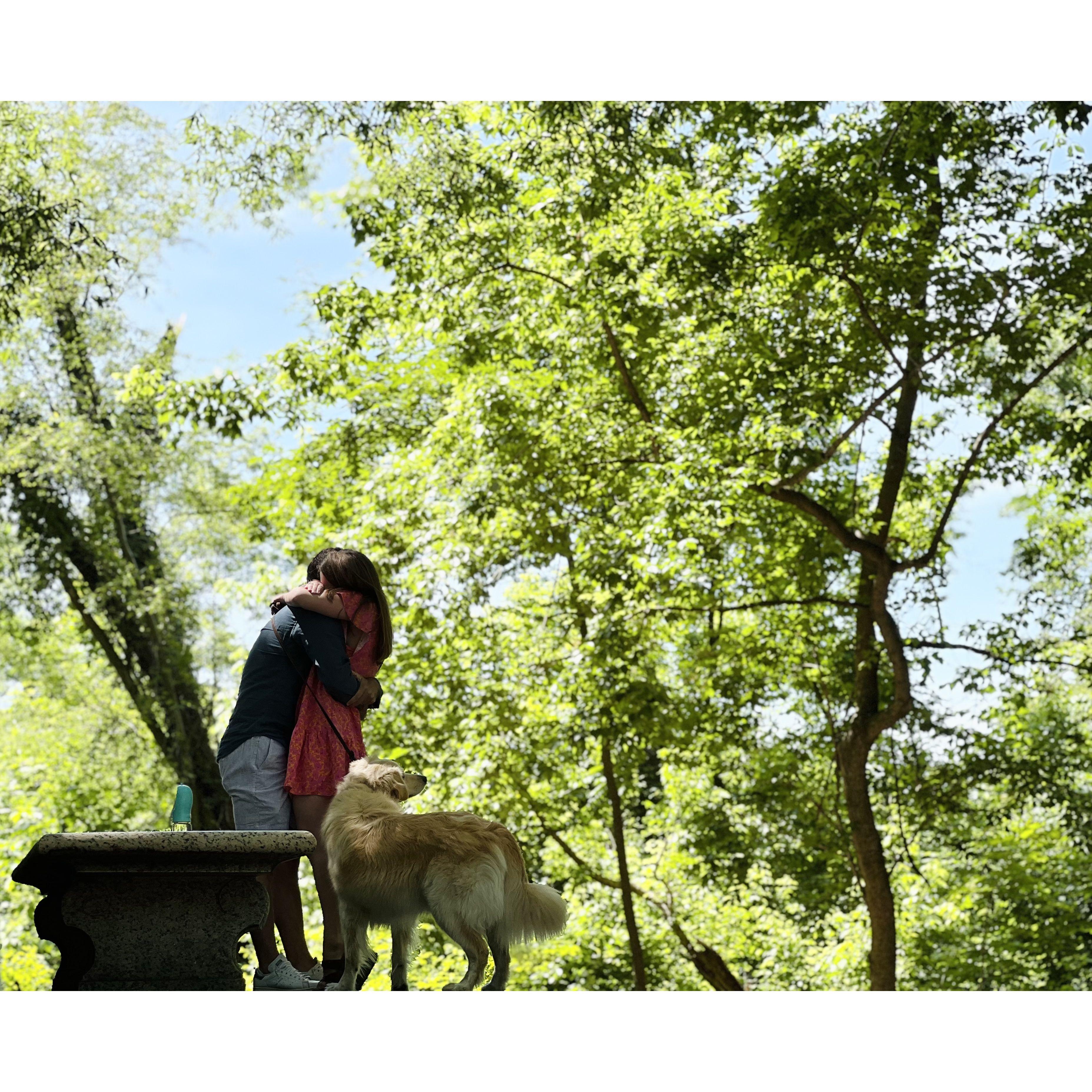 Right after Andy proposed