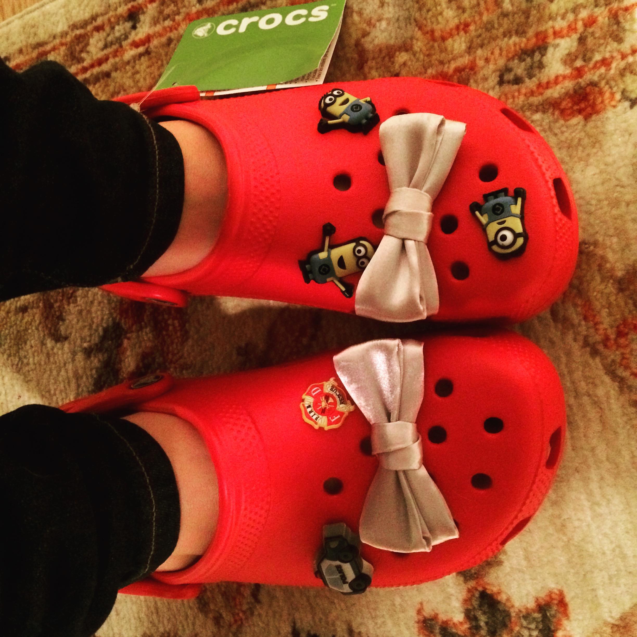 When the going gets tough, the tough get Crocs. Just kidding, these are terrible shoes and somehow Daniel just keeps buying them for me.