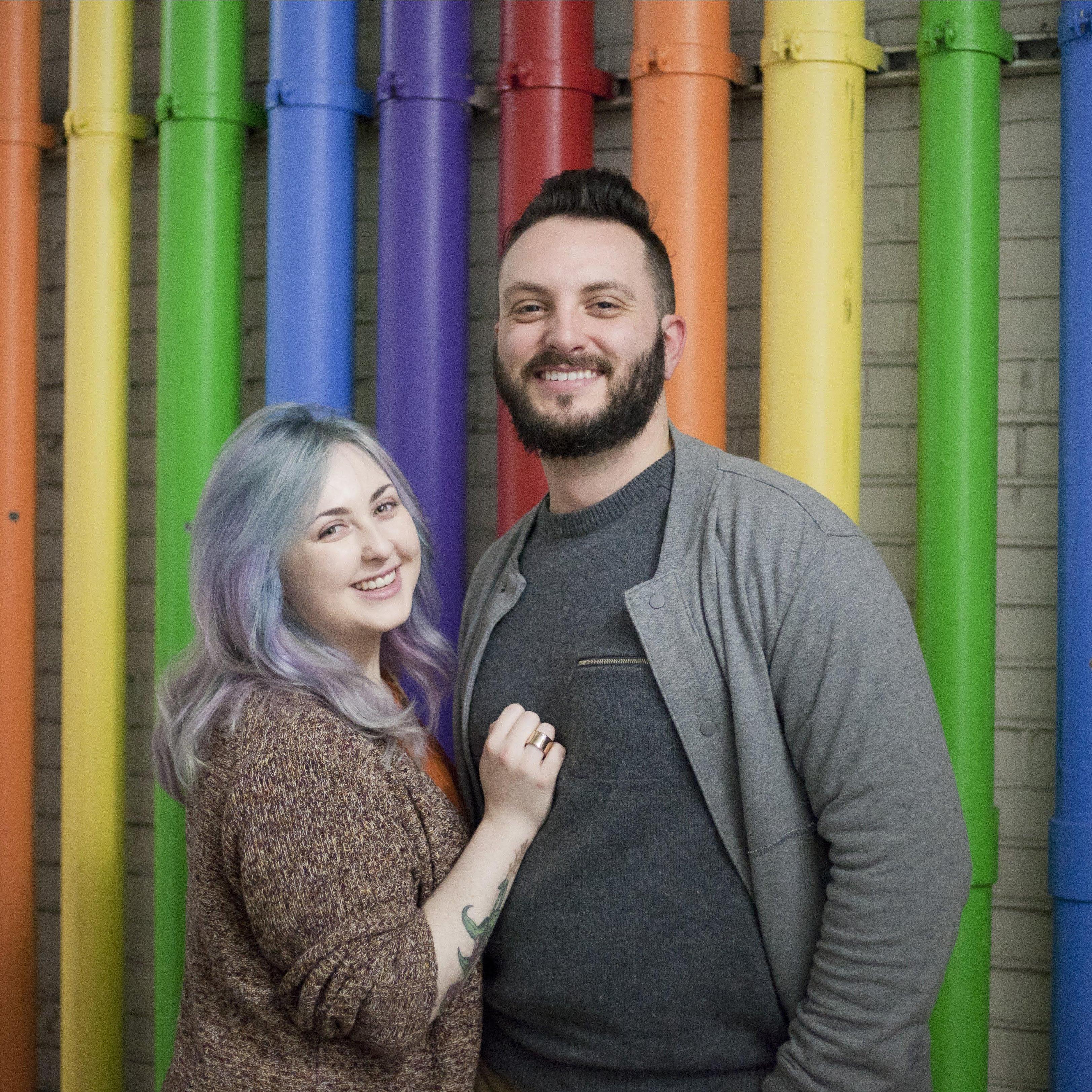 Our first "photoshoot" for our first Christmas card as a couple... 8 years into our relationship (: