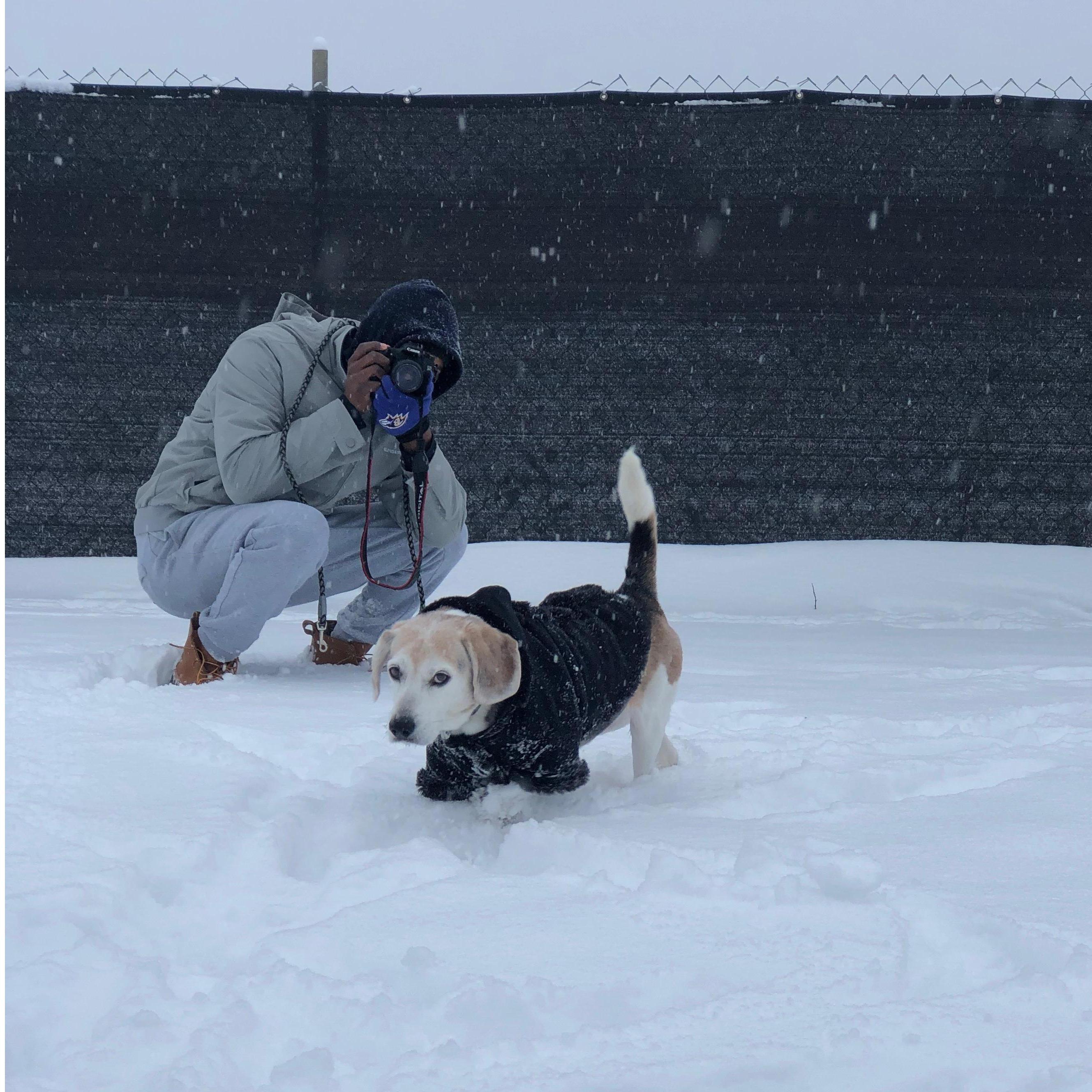 One of our unspoken hobbies, taking pictures of our dog.