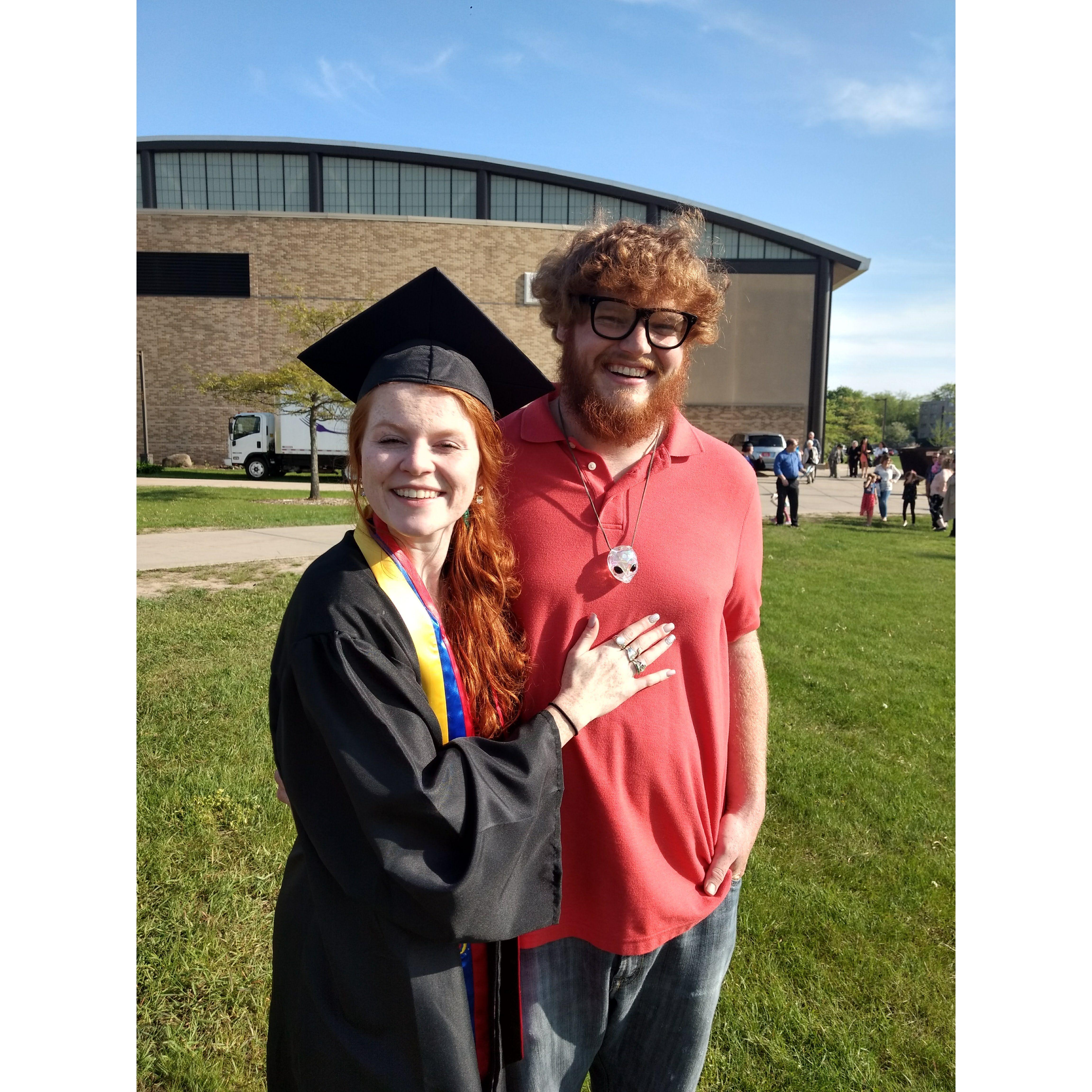 Lindsay's graduation from University of Wisconsin Whitewater.