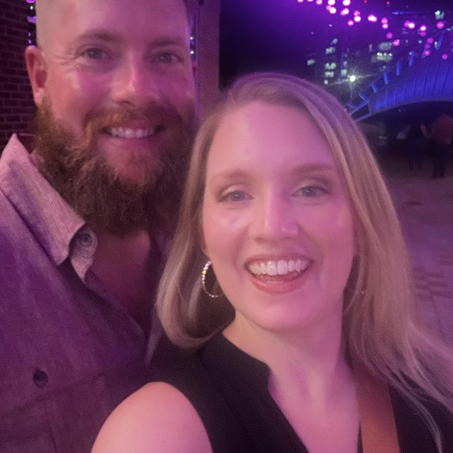 The night we got engaged 💜
