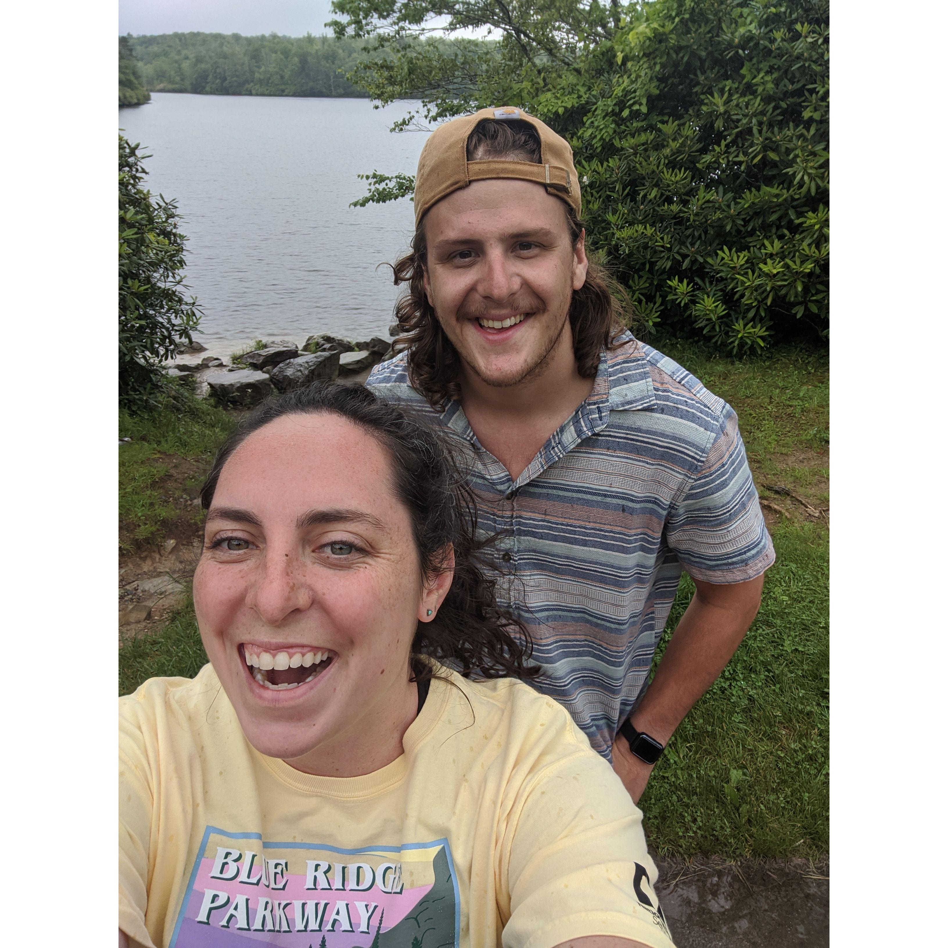 In between stretches of being long distance, we really got to know each other on long road trips. Blue Ridge Parkway 2020