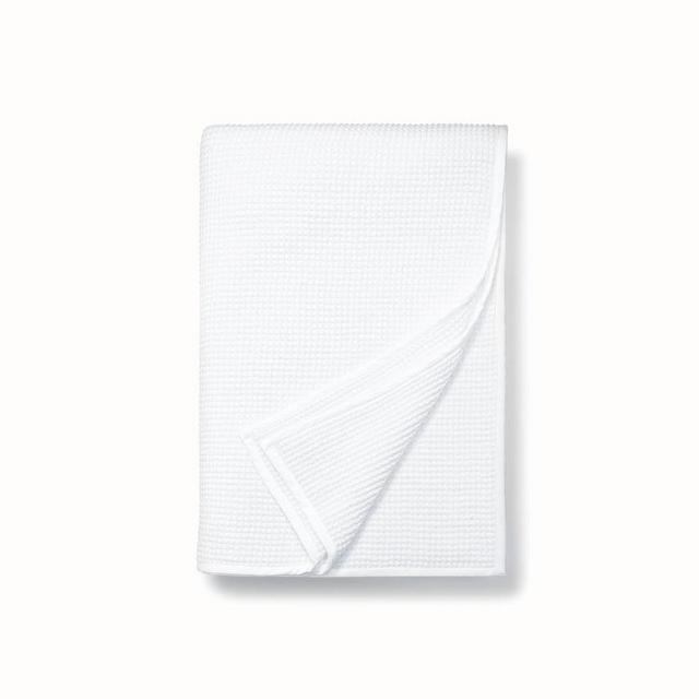 KING Waffle Bed Blanket in WHITE