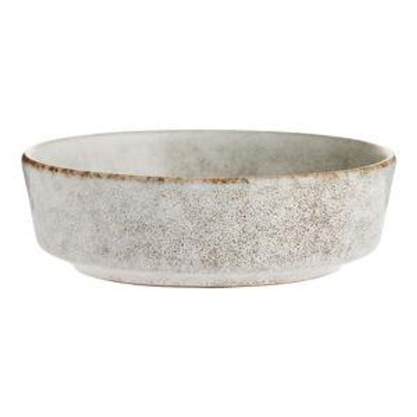 Vita Ivory And Brown Reactive Glaze Bowl - World Market