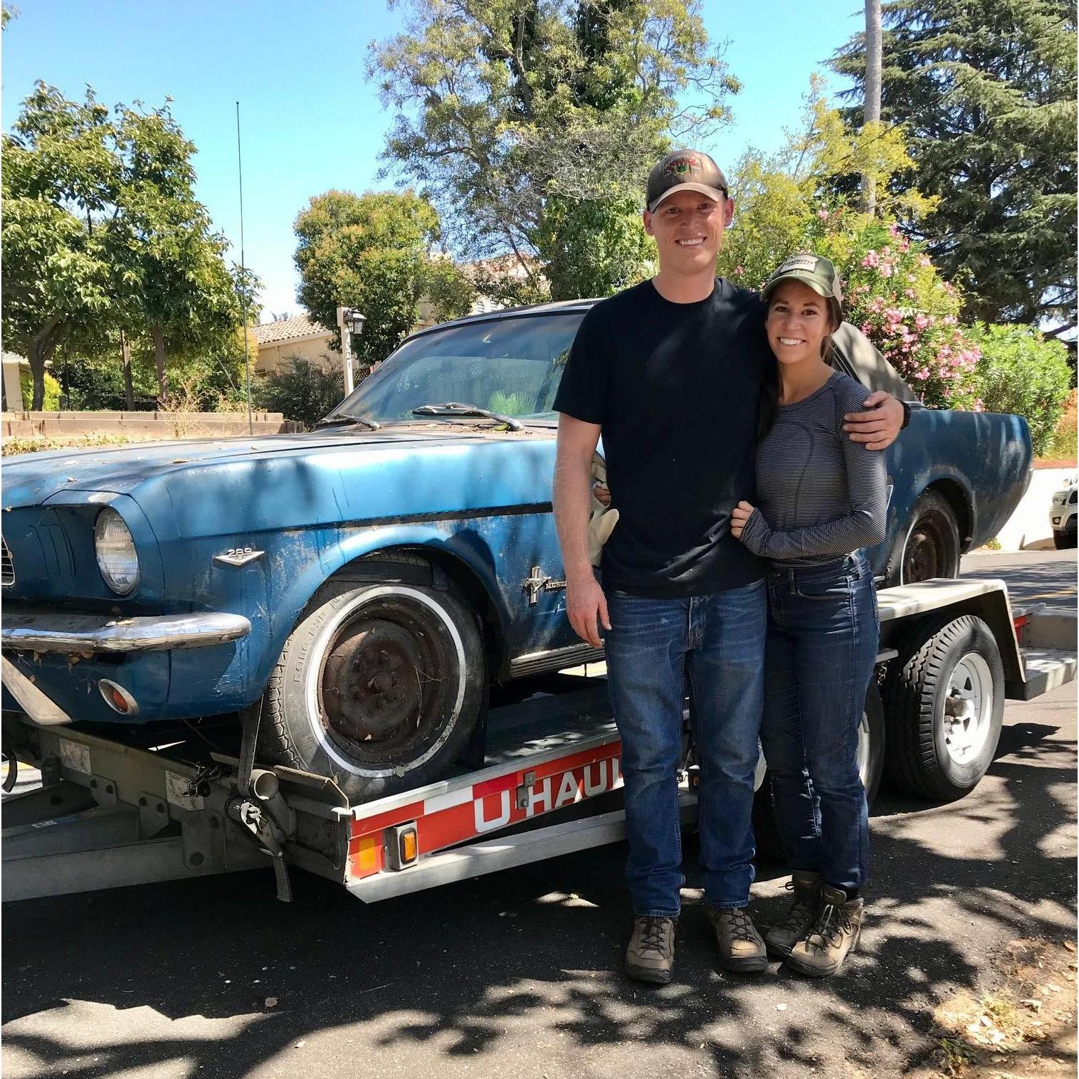 Bringing the Mustang home, San Jose