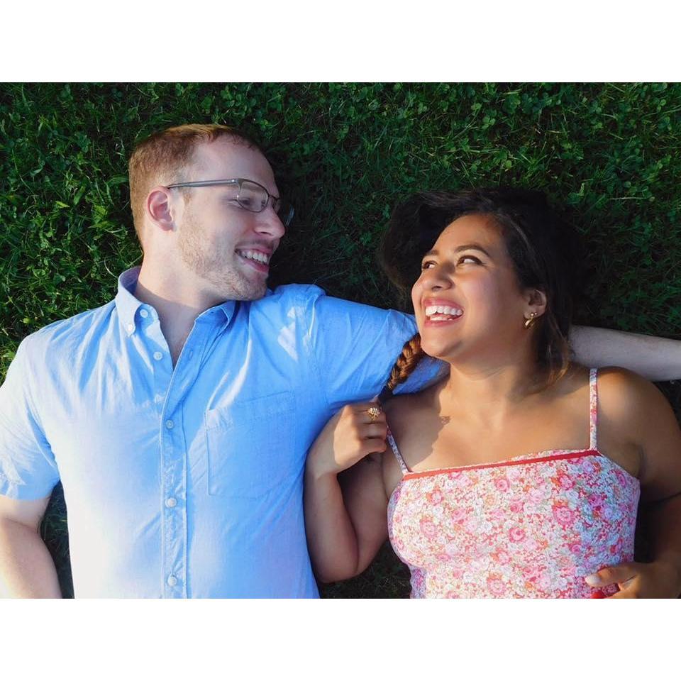 Our Maid-of-Honor Kassie Padilla took this sweet photograph of us last summer (2017)!