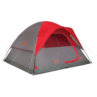 Coleman® Flatwoods II 6-Person Dome Tent - Gray/Red