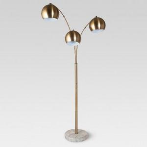 Span 3-Head Metal Globe Floor Lamp Brass (Lamp Only) - Project 62™