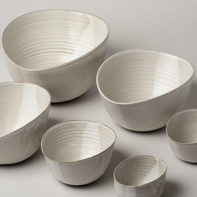 Large Handmade Ceramic Nesting Bowl by Eric Bonnin Ceramics
