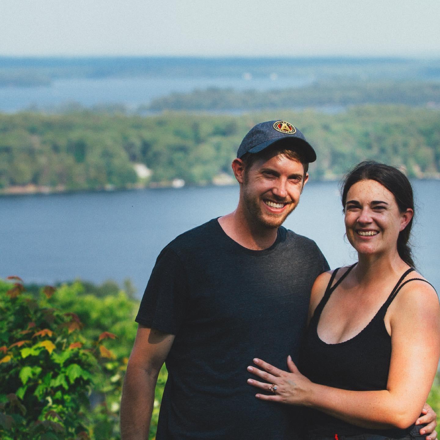 Engagement photo in Maine.