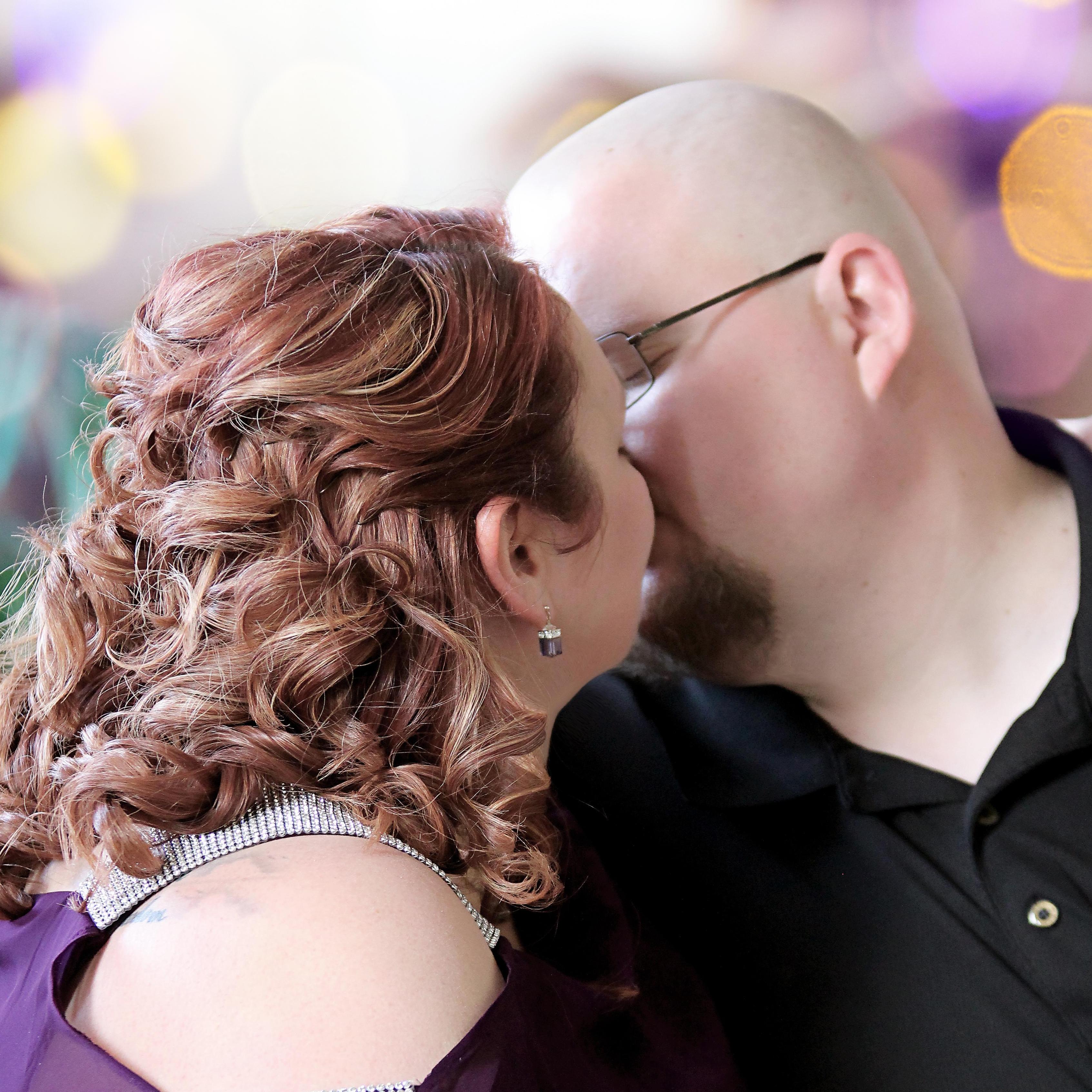 There was a lot of kissing during this photo shoot!