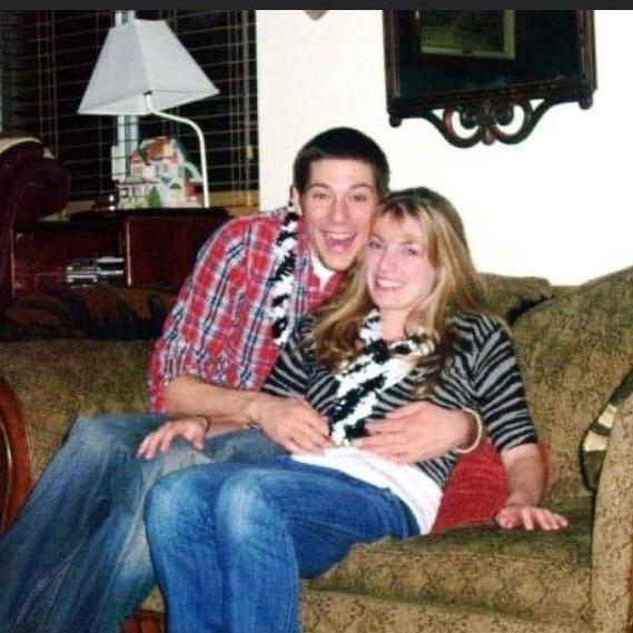 Our first New Year's Eve together was at a house party in 2009... we do not own these outfits anymore