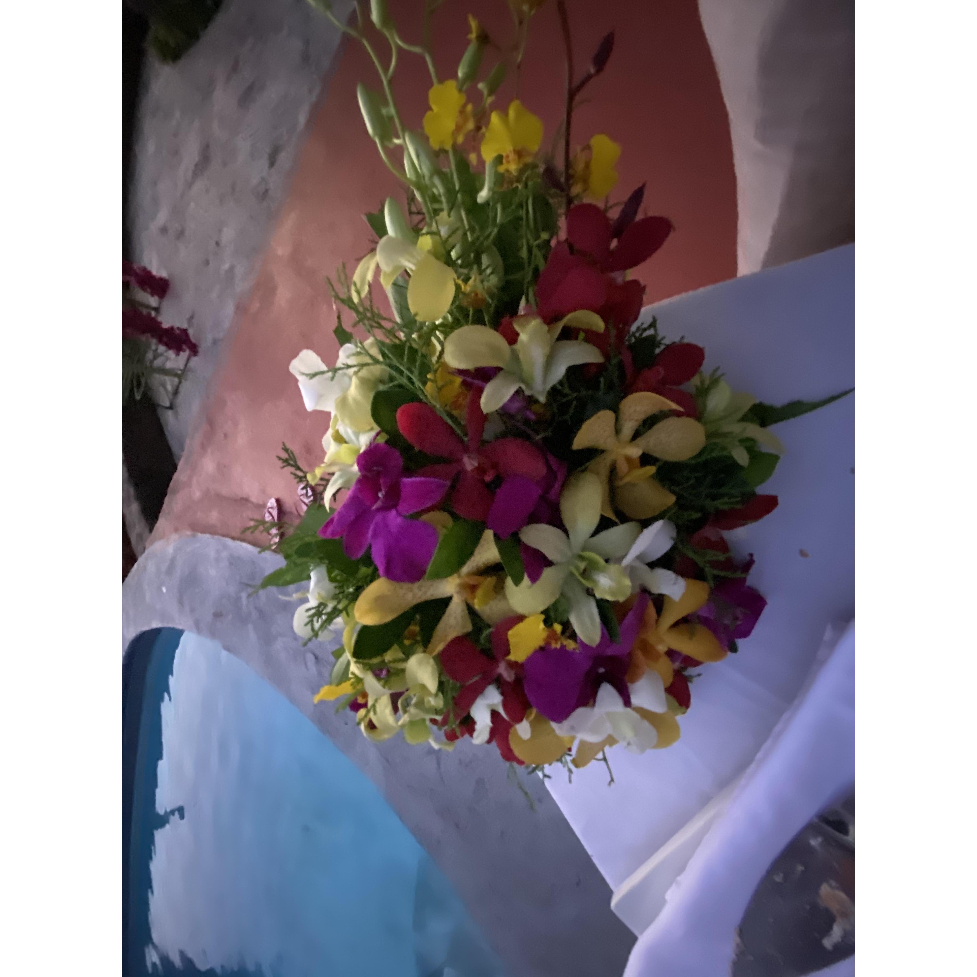 Gina's boquet.