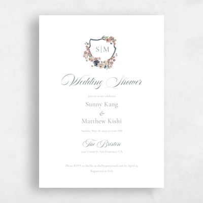 Deep Sage, Green Wedding Wedding Shower Invitation - Windansea