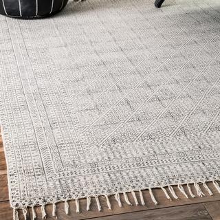 Flatweave Sparking Moroccan Trellis Rug