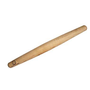 Sugar Maple French Style Rolling Pin: Tapered Solid Wood Design. Hand Crafted in the USA. By Top Notch Kitchenware!