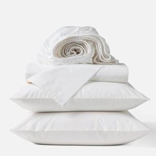 Coyuchi Organic Percale Sheet Set | Landscape w/Alpine White | King