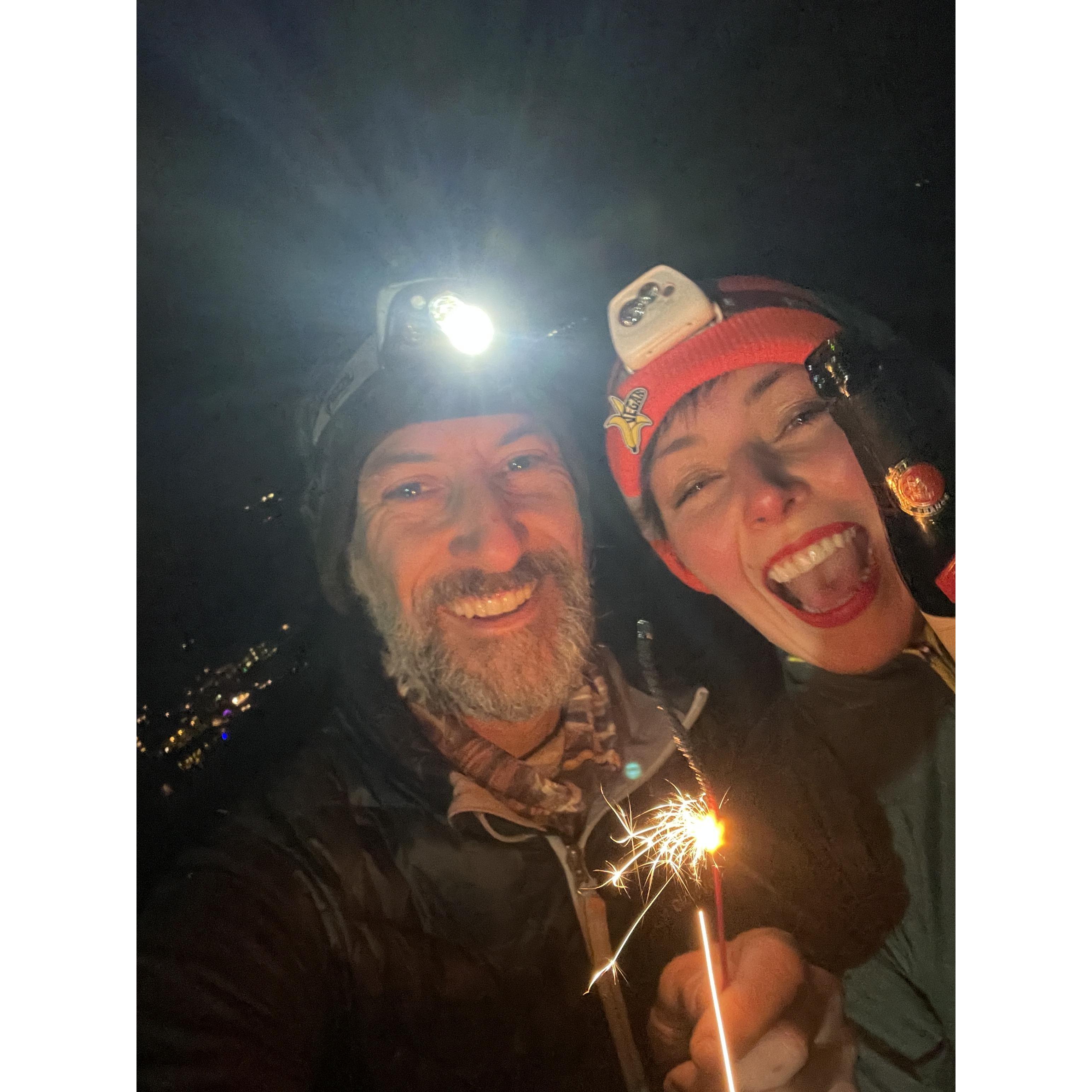 New Years Eve trail runs and celebrations.