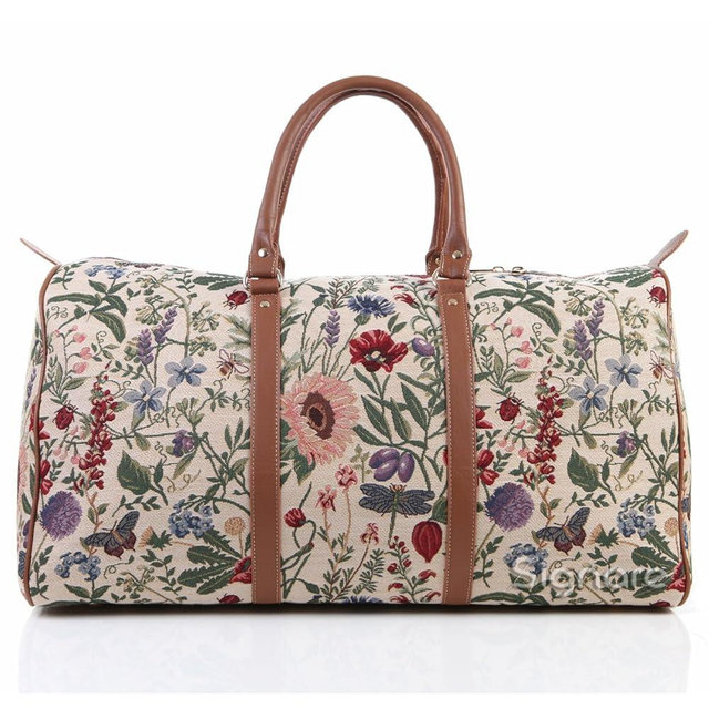 Signare Tapestry Large Travel Duffle Bag Ladies Overnight Weekender Carryon Gym Sports Duffel bags for Women