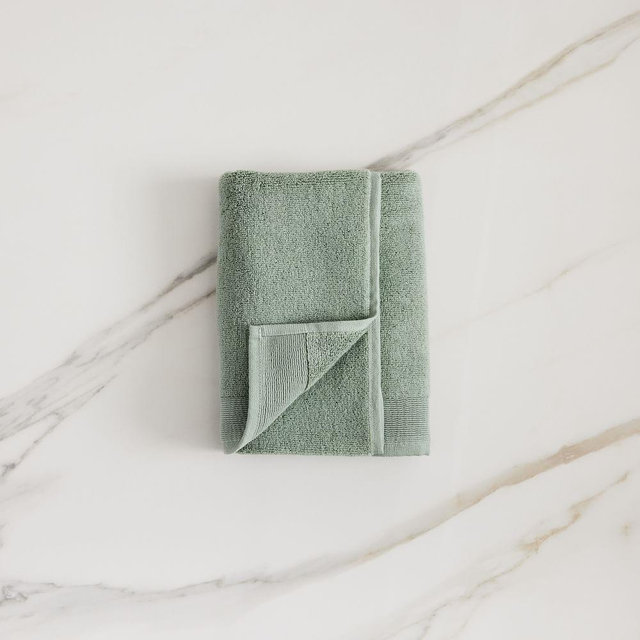 Plush Fibrosoft Organic Towel, Eucalyptus, Hand Towel