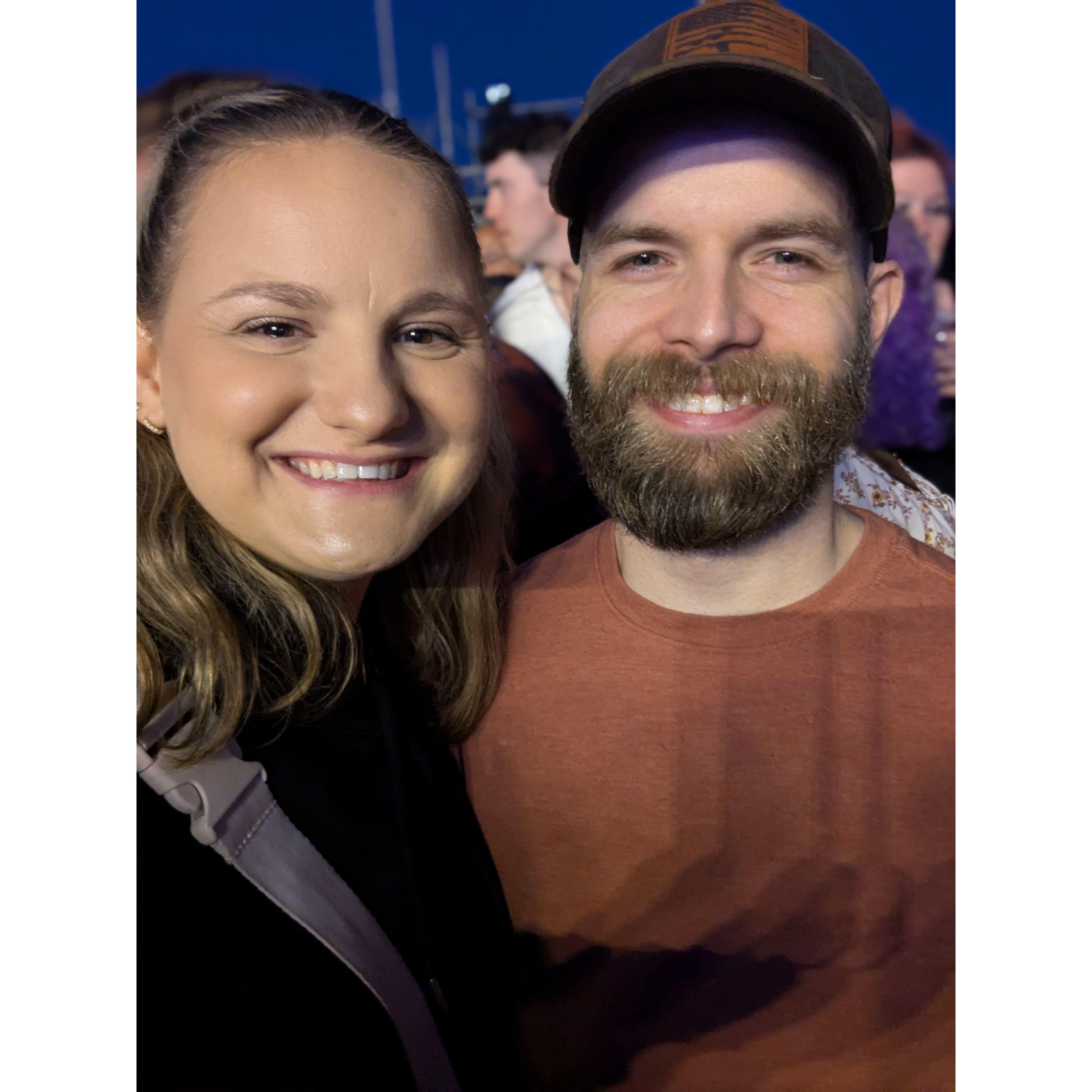 Second concert together and at our first country concert.
