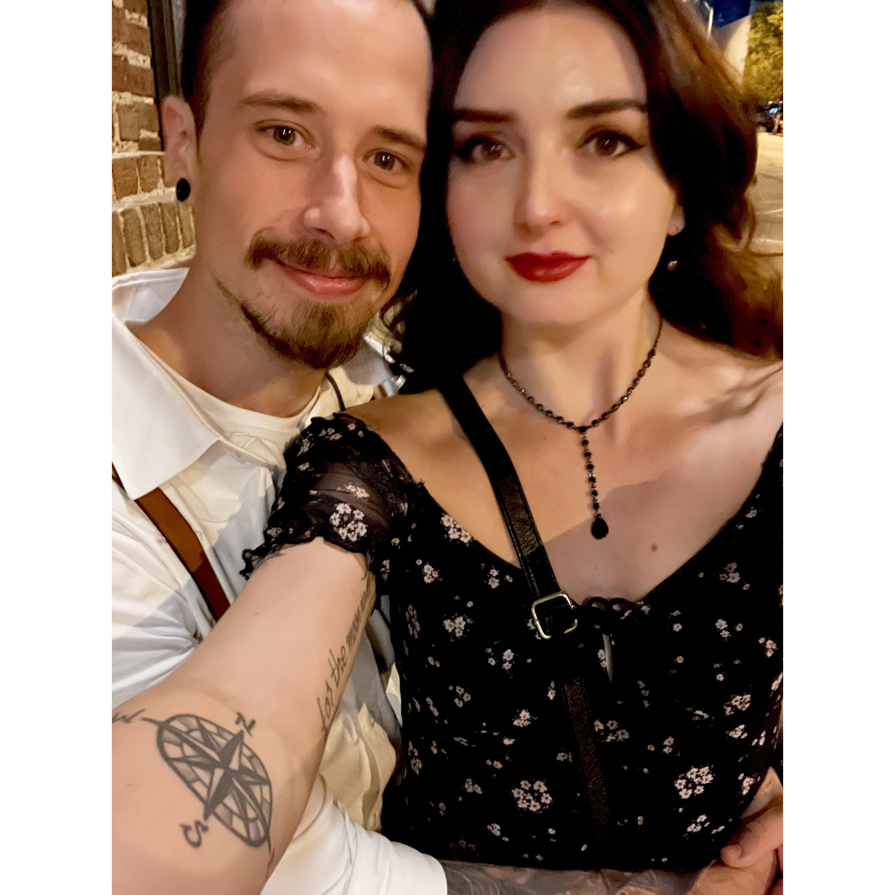 Kate and Jordan at best man, Neal Hydeman's wedding, September 2022