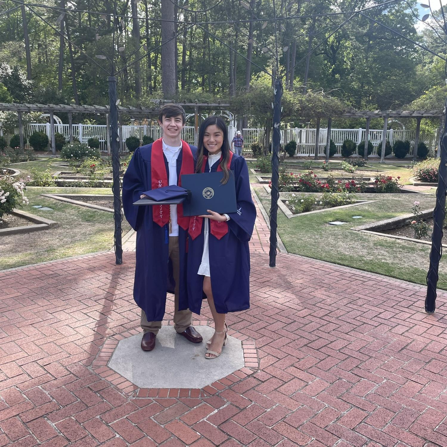Summer 2023: We were blessed to graduate with a Bachelors in Pharmaceutical Sciences together, marking the end of our undergraduate status and halfway mark of our pharmacy school studies.