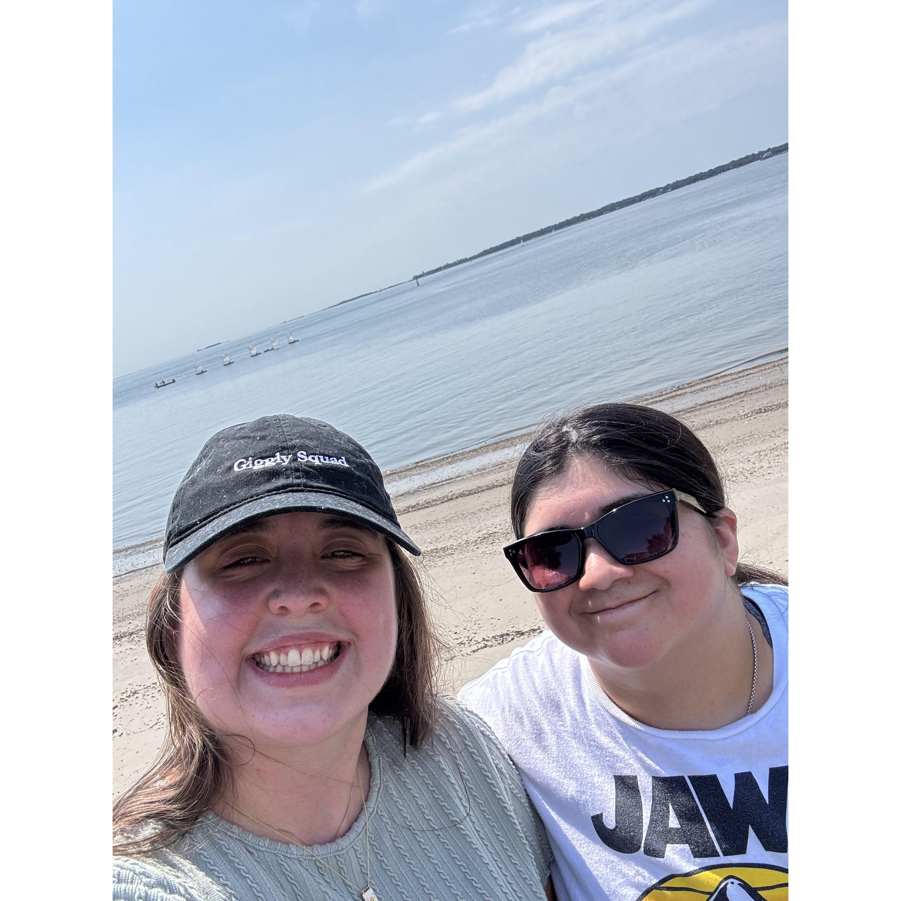 This is the beach where we got engaged!