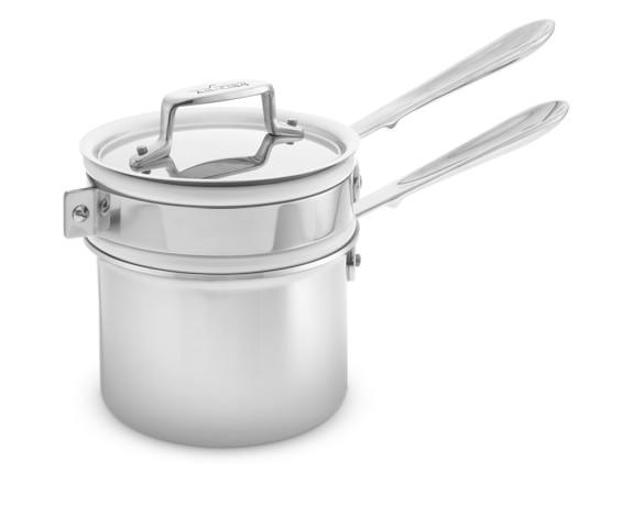 All-Clad d5 Stainless-Steel Double Boiler, 1.75-Qt