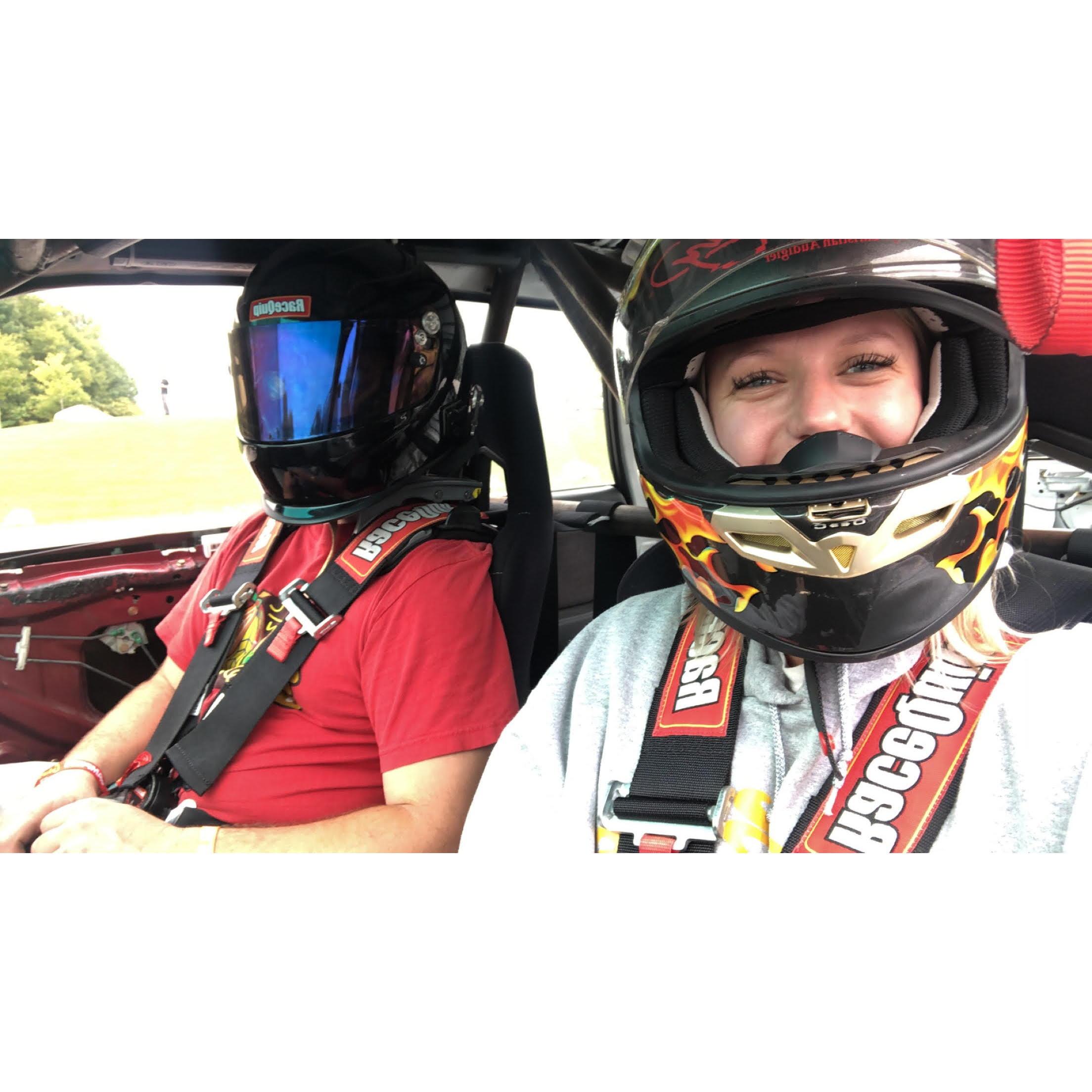 One of our favorite things to do is take the Subaru to the track and try not to break it even more.