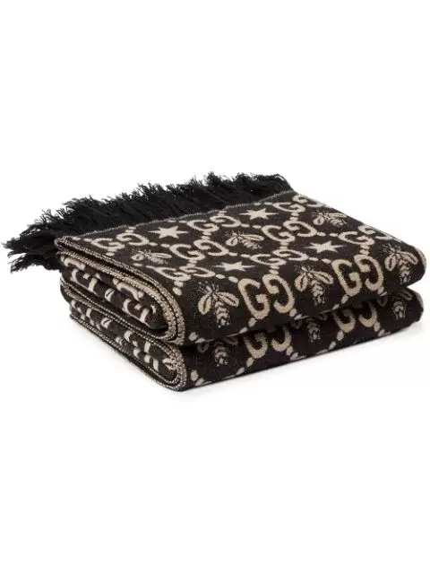 Gucci GG pattern throw blanket