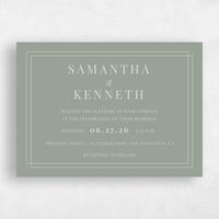 Green Wedding Invitation - Dessau Landscape
