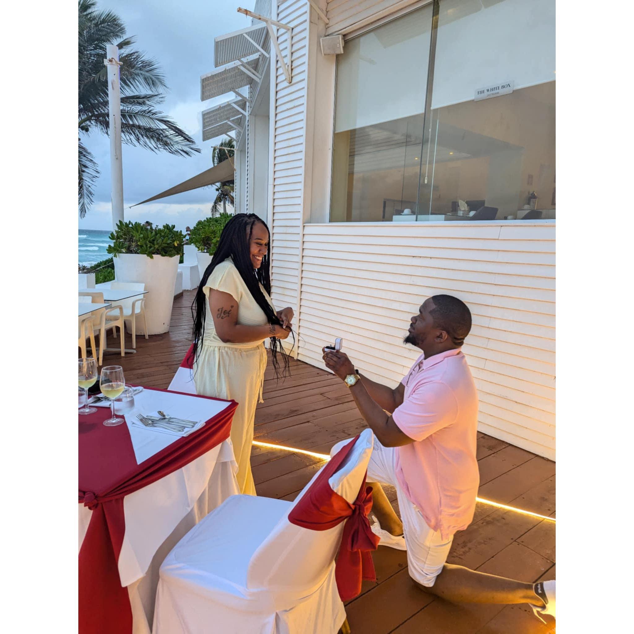 She said yes!