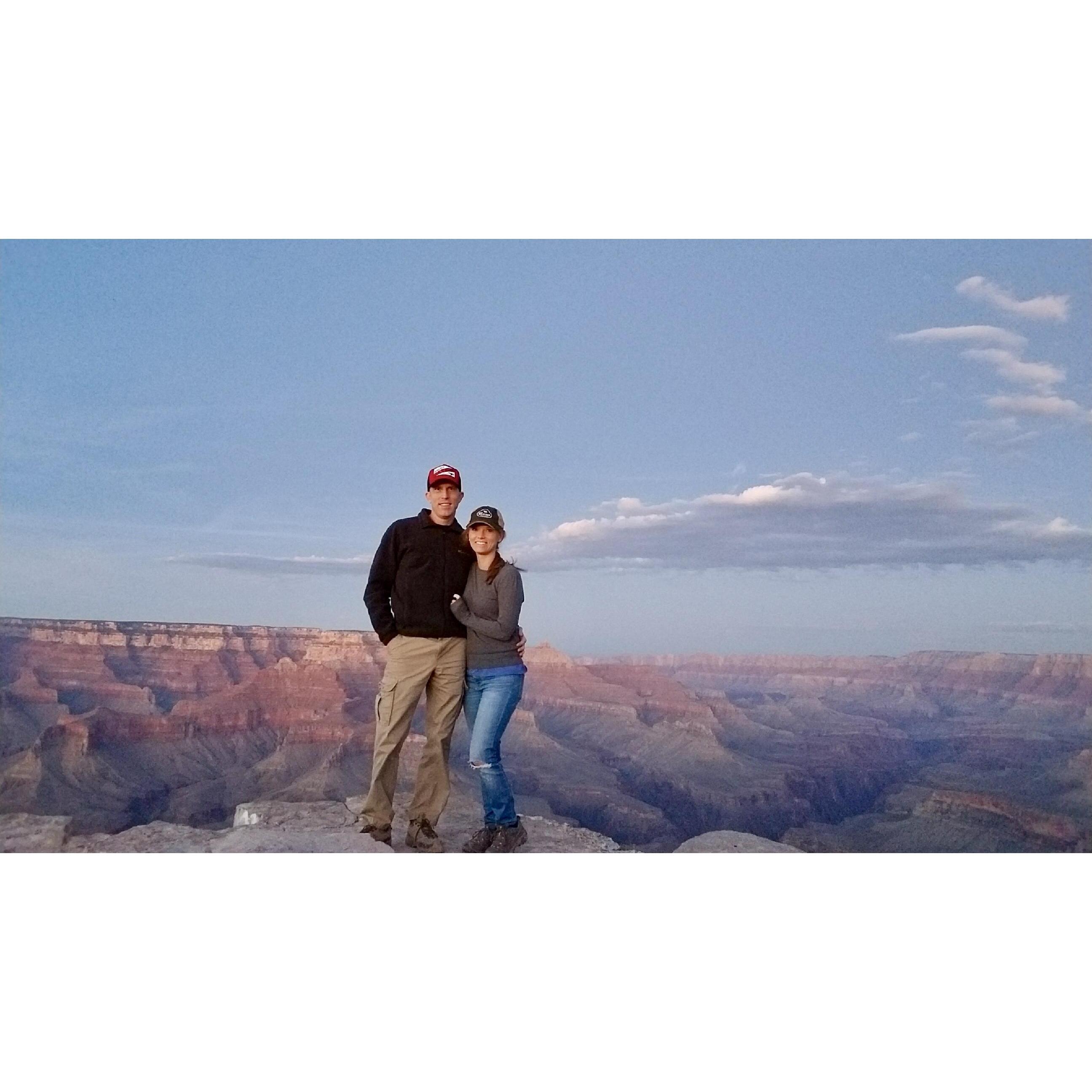 We first said "I Love You" right here overlooking the Grand Canyon.