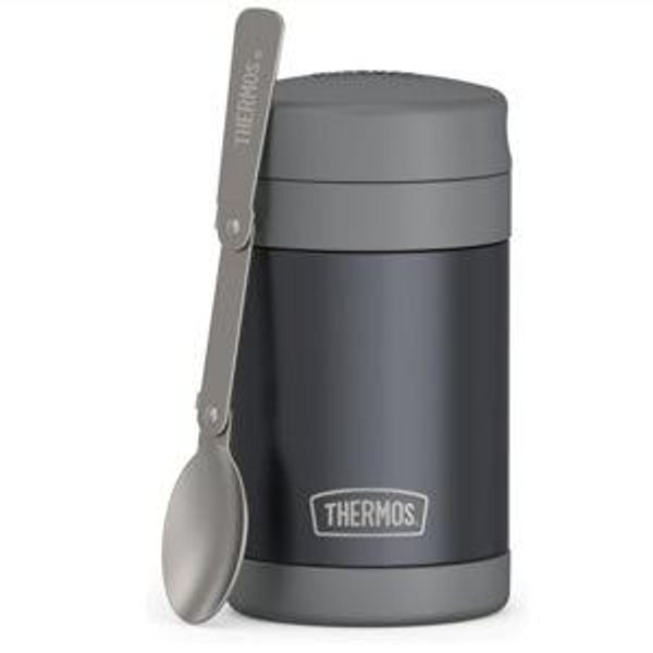 Thermos Insulated Food Jar -- 16 Ounce, Matte Charcoal