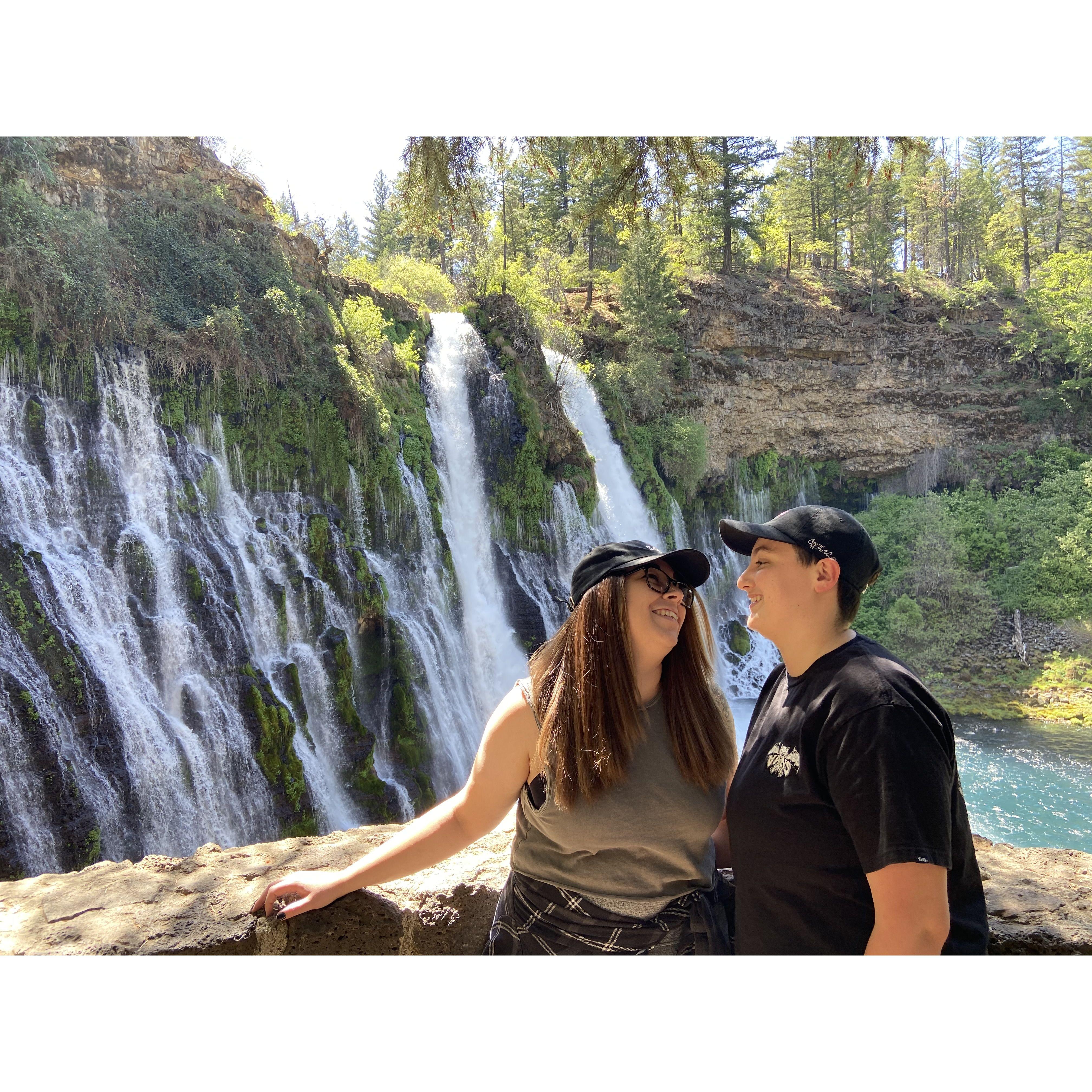 Family road trip to Burney Falls.