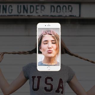 Bridal Shower Snapchat Geofilter Giftcard