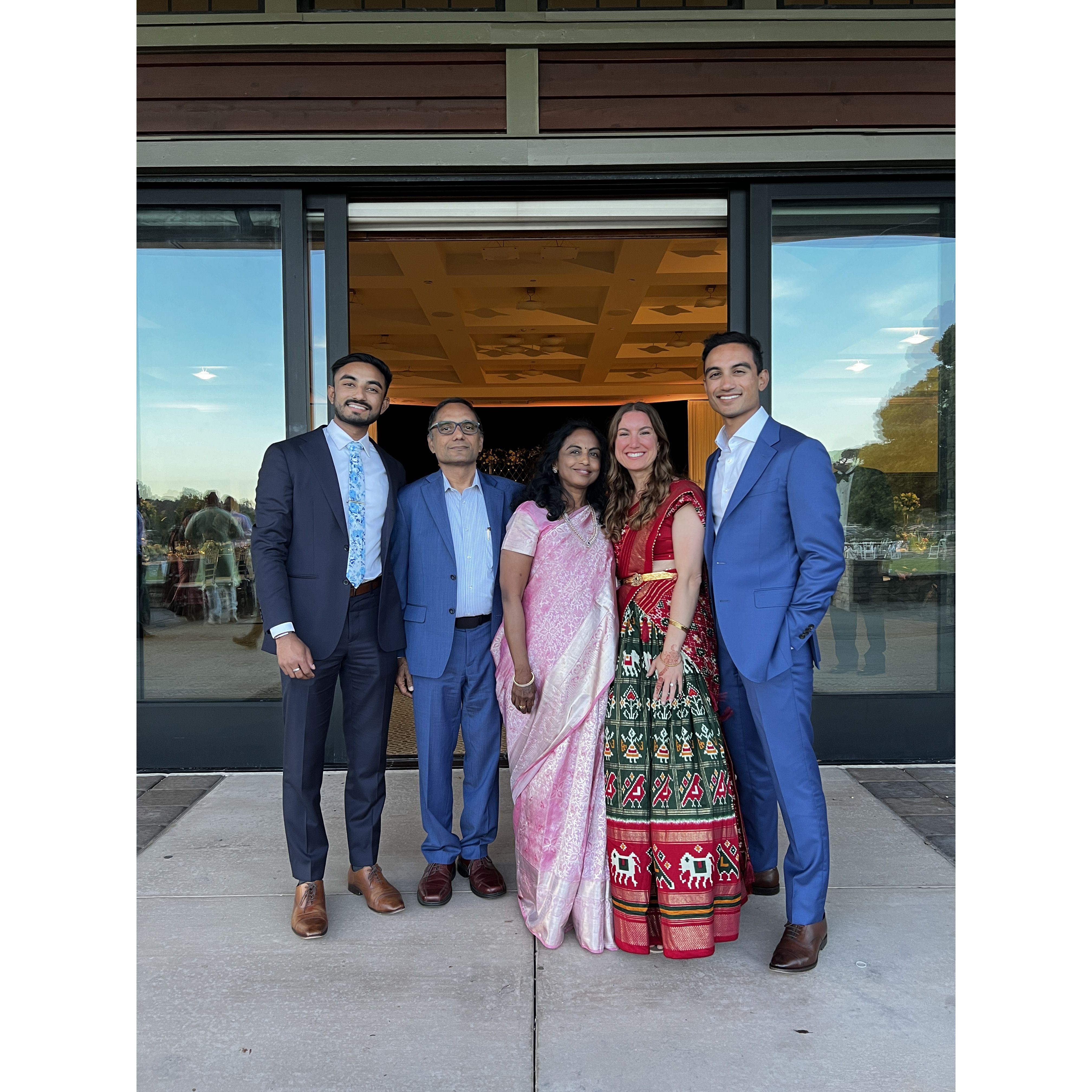 Celebrating Alekya and Rishi on their wedding day.